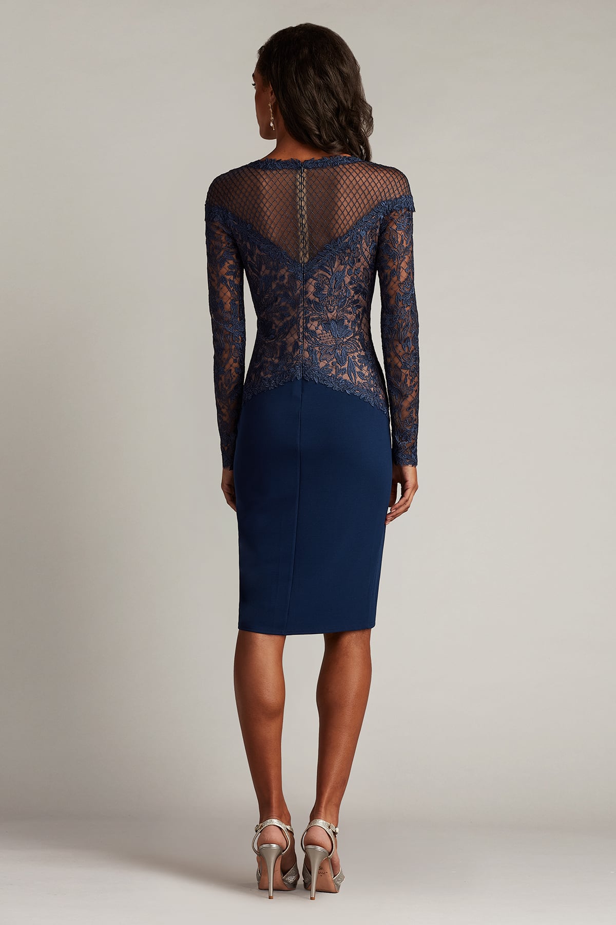 Lisette Embroidered Illusion Dress