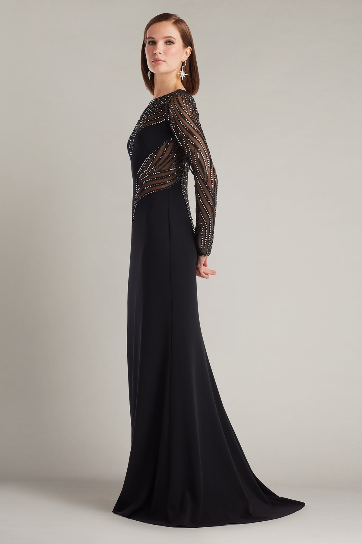 Duin Sequin Hourglass Embroidered Gown