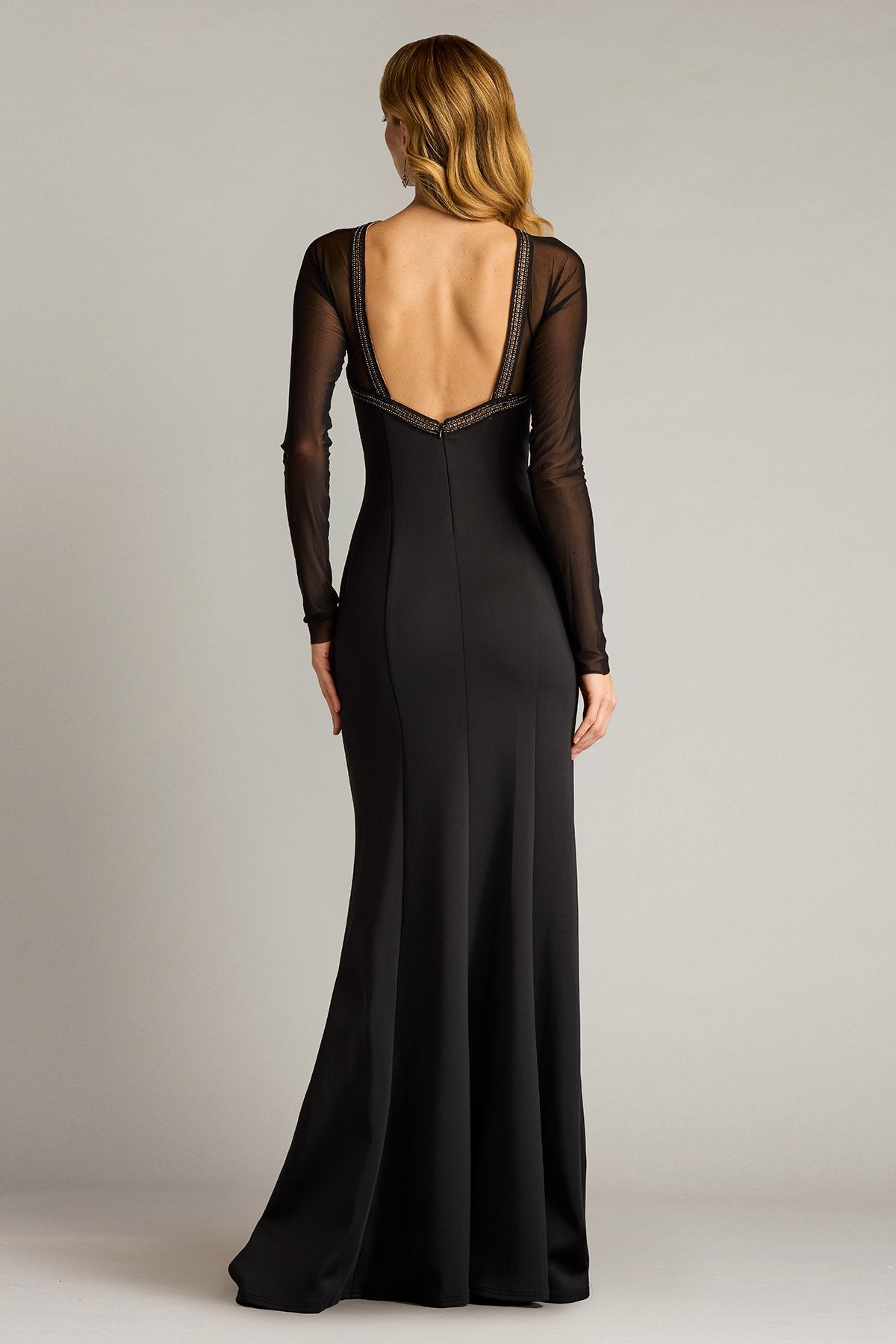Savoy Sheer Sleeve Gown