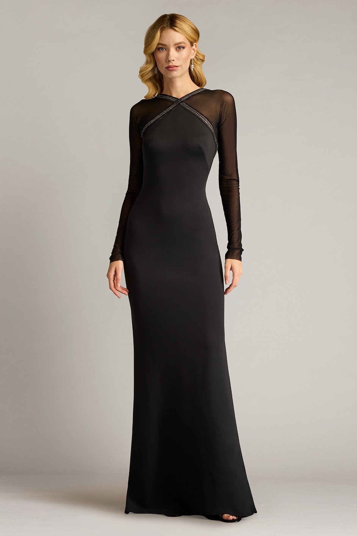Savoy Sheer Sleeve Gown