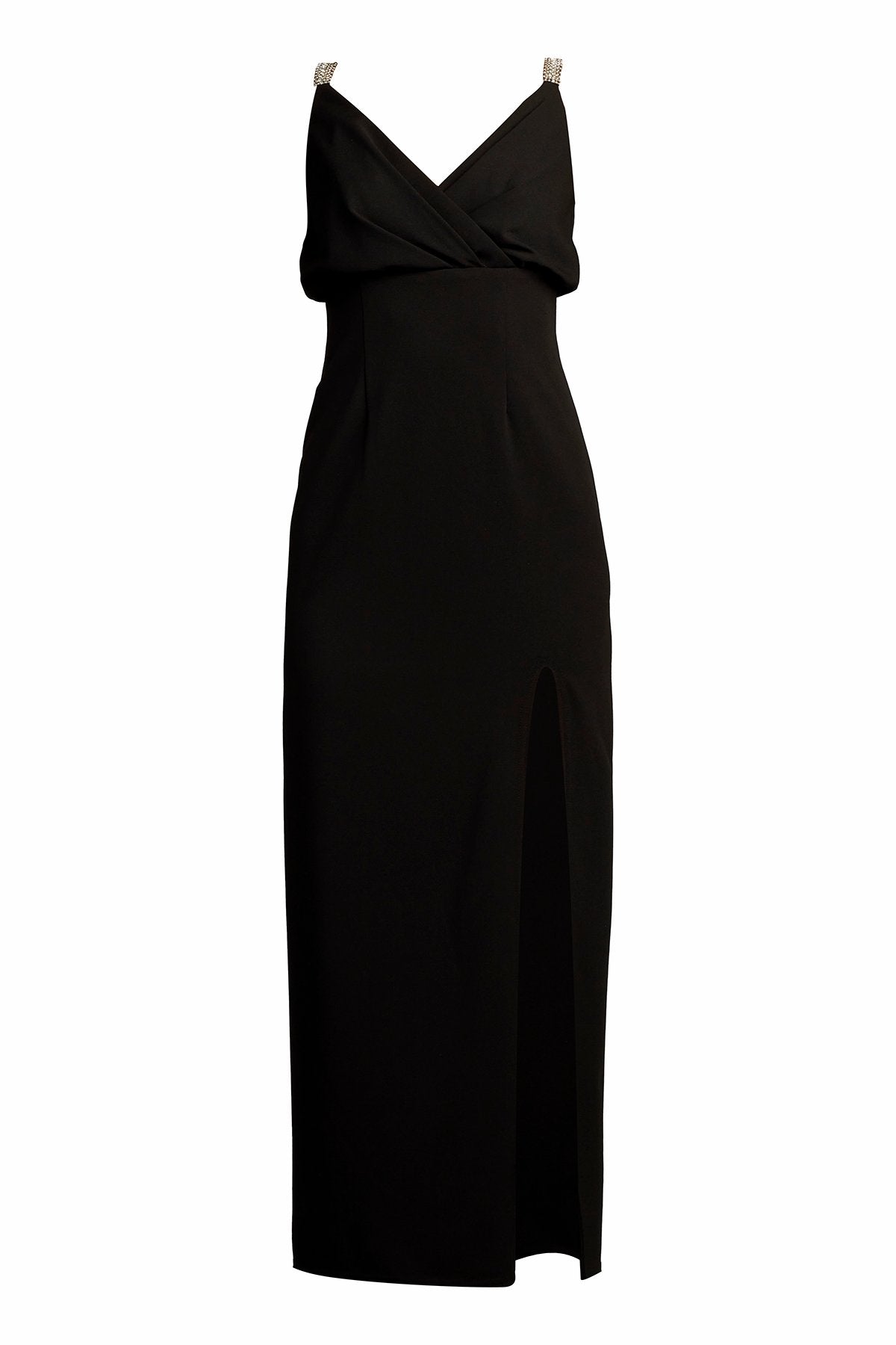 Mora Pearl Strap Blouson Midi Dress