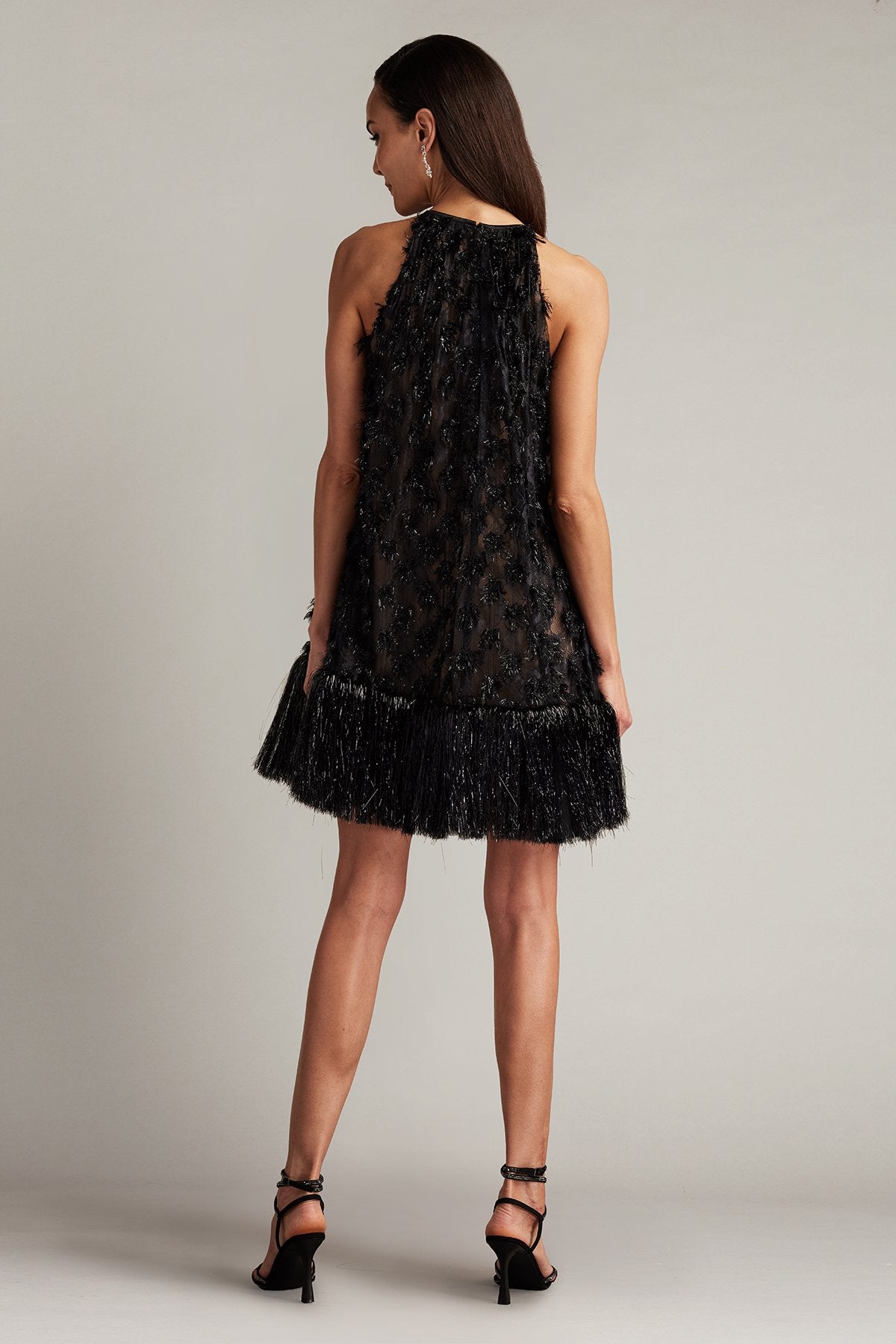 Prima Sequin Tulle Trapeze Mini Dress