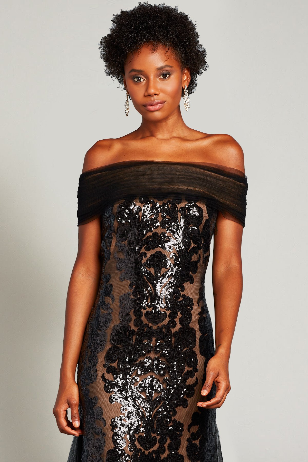 Melek Sequin-Embroidered Tulle Gown | Tadashi Shoji Bridal