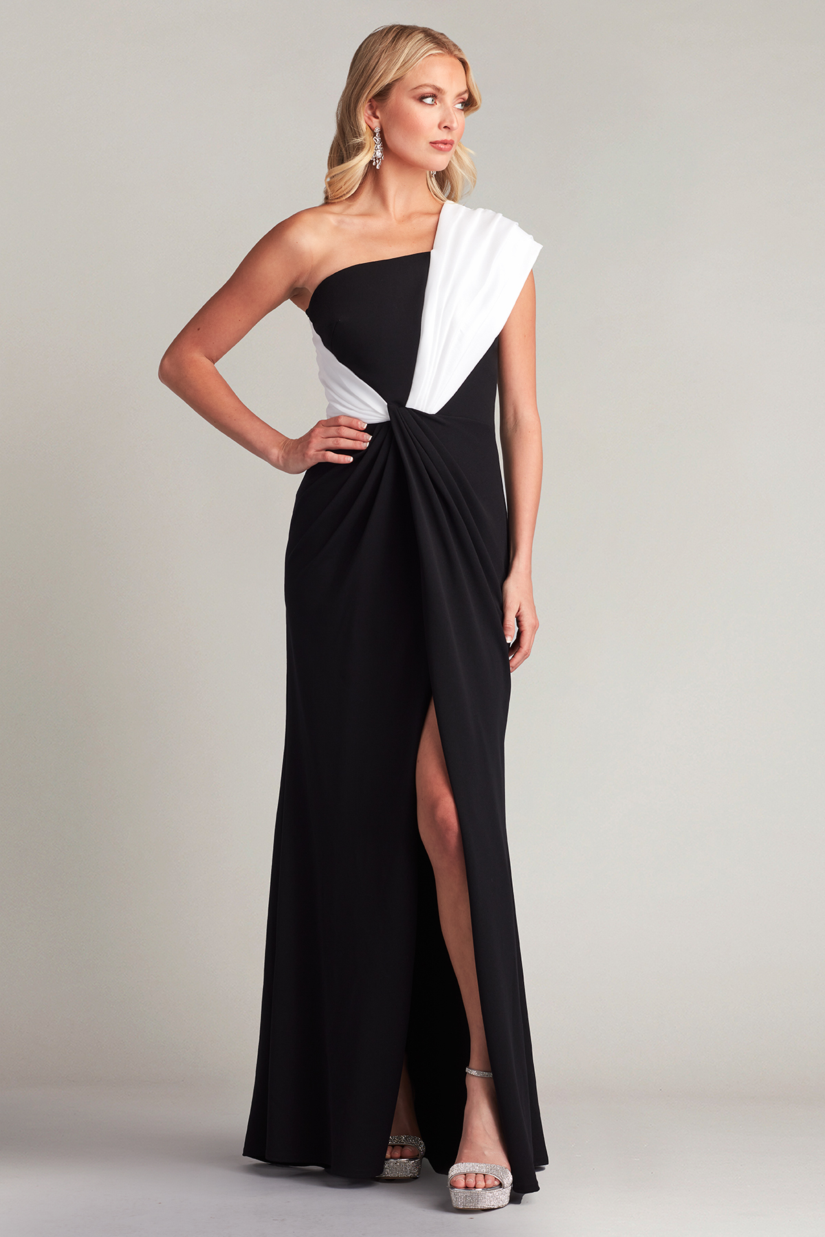 Dunne Twist Drape Gown