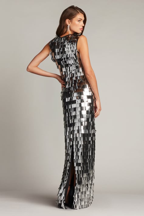 Semi-Formal Backless Short Sequin Cocktail Party Dress